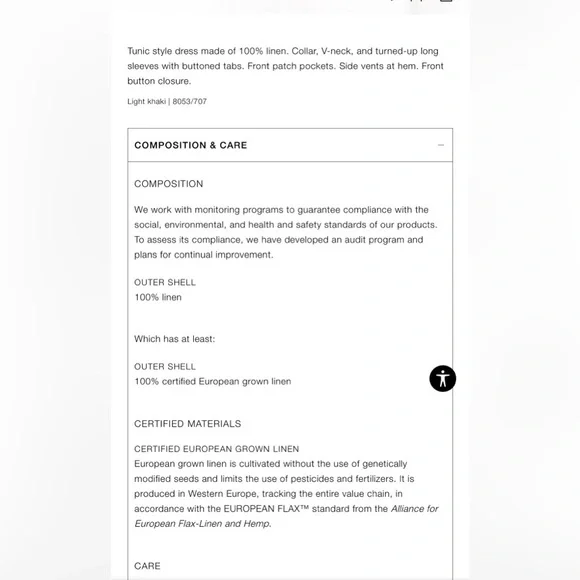 NWOT ZARA TUNIC LINEN DRESS SIZE S OVERSIZED - Picture 9 of 17